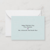 ロックスター教室バレンタインデー ノートカード (裏面)