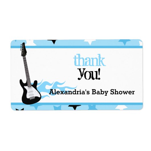 ロックスター水ボトルラベル ラベル (正面)