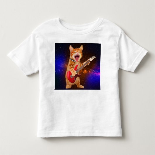ロックスター猫 トドラーTシャツ (正面)