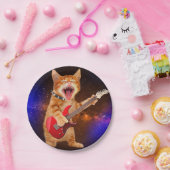 ロックスター猫 ペーパープレート (パーティー)