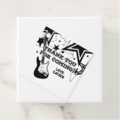 ロックスター誕生日ギター黒星と白星 フェイバータグ (インサイチュ)