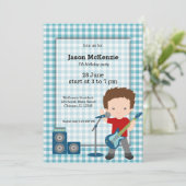 ロックスター誕生日パーティー 招待状 (スタンド正面)