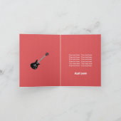 ロックスター誕生日ボーイ カード (内部)