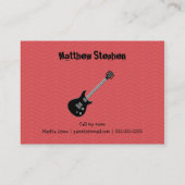 ロックスター誕生日ボーイ コーリングカード (裏面)