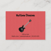 ロックスター誕生日ボーイ コーリングカード (裏面)