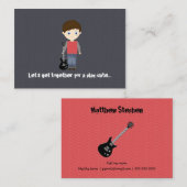 ロックスター誕生日ボーイ コーリングカード (正面/裏面)