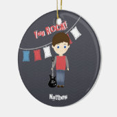 ロックスター誕生日ボーイ セラミックオーナメント (左)