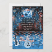 ロックスター誕生日ミュージカルダンスパーティの招待状 招待状 (裏面)