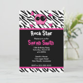 ロックスター誕生日 招待状 (スタンド正面)