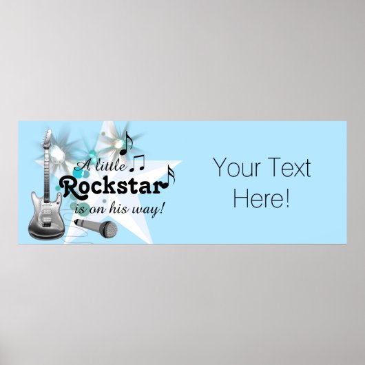 ロックスター赤ちゃんシャワー ポスター (正面)