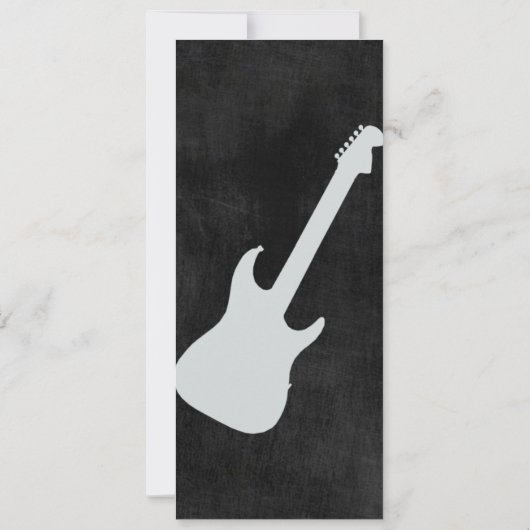 ロックスター赤ちゃんシャワー 招待状 (裏面)