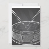 ロックスター赤ちゃんシャワー 招待状 (裏面)