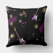 ロックスター音楽の背景装飾用クッション クッション (裏面)