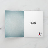 ロックスター & エレクトリックギター - グランジルックの男子 カード (内部)