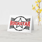 ロックスター カード (黄色い花)