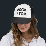 ロックスター キャップ<br><div class="desc">文字デザインなこのモダンおよびミニマリストとのロックスターのように感じて下さい。 あなたのお気に入りのな色と十分にカスタマイズ可能。</div>