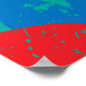 ロックスター：ギタグランジーパターン ポスター (角)