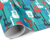 ロックスター：ギタグランジーパターン ラッピングペーパー (ロールコーナー)