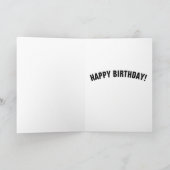 ロックスター・ギターの誕生日カードのようなパーティー カード (内部)