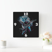 ロックスター スクエア壁時計 (ホーム)