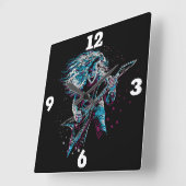 ロックスター スクエア壁時計 (傾斜)