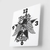 ロックスター スクエア壁時計 (傾斜)