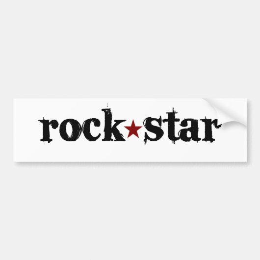 ロックスター バンパーステッカー (正面)