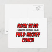 ロックスター…フィールドホッケーコーチ ポストカード (正面/裏面)