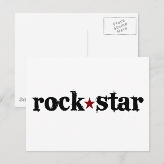 ロックスター ポストカード (正面/裏面)