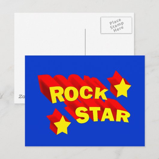 ロックスター ポストカード (正面/裏面)
