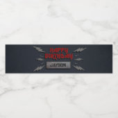 ロックスター – ロックンロール誕生日ボトルラベル ペットボトルラベル (シングルラベル)