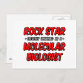 ロックスター…分子生物学者 ポストカード (正面/裏面)