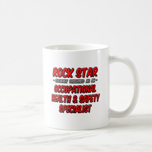 ロックスター…労働安全衛生専門家 コーヒーマグカップ (右)
