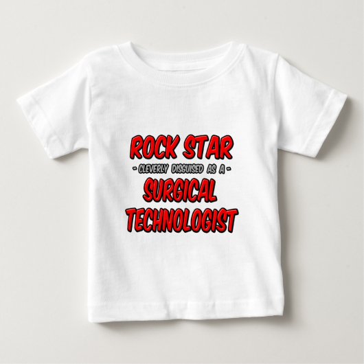 ロックスター…手術技術者 ベビーTシャツ (正面)