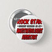 ロックスター…麻酔専門医アシスタント 缶バッジ (正面&裏面)
