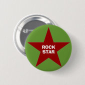 "ロックスター" Pinの背部ボタン 缶バッジ (正面&裏面)