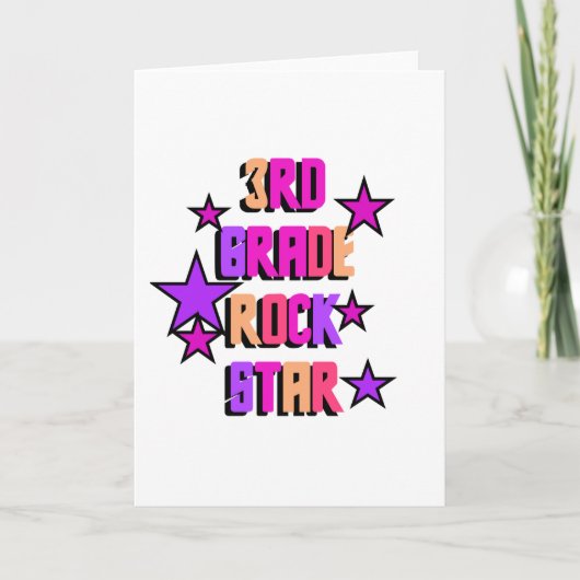 ロックスターTシャツとギフト第3級 カード (正面)