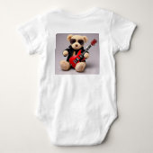 "ロックスターTEDDY " ベビーボディスーツ (裏面)