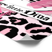 ロックスターTutu女の子PKBKのための赤ちゃんシャワーのバナー ポスター (角)