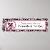 ロックスターTutu女の子PKBKのための赤ちゃんシャワーのバナー ポスター (正面)