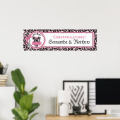 ロックスターTutu女の子PKBKのための赤ちゃんシャワーのバナー ポスター (ホームオフィス)