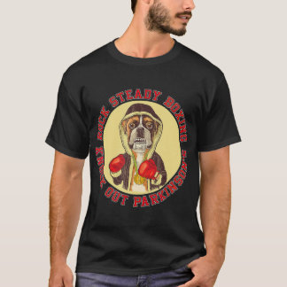 ロックステディボクシングパーキンソンズボクサードッグ&レッド Tシャツ