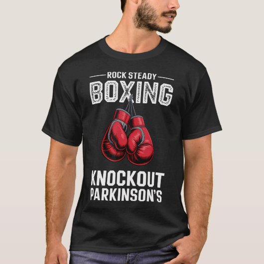 ロックステディボクシング パーキンソン病撲滅 Tシャツ (正面)