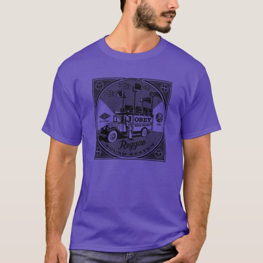ロックステディレゲエサウンドシステムの少年 Tシャツ (正面)