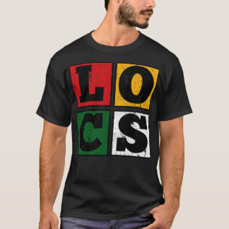 ロックスブロックレドレッドロックと中心カラー Tシャツ