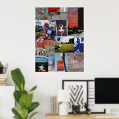 ロックスベリーMAフォトコラージュ壁 ポスター (ホームオフィス)