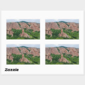 ロックスボローの谷と岩の構造 長方形シール (シート)