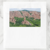 ロックスボローの谷と岩の構造 長方形シール (バッグ)