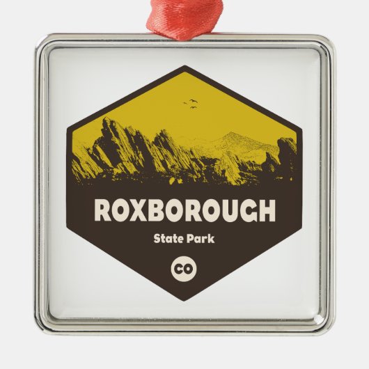 ロックスボロ州パークコロラド メタルオーナメント (正面)
