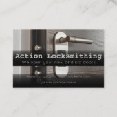 ロックスミスのロックと安全な名刺 名刺 (裏面)